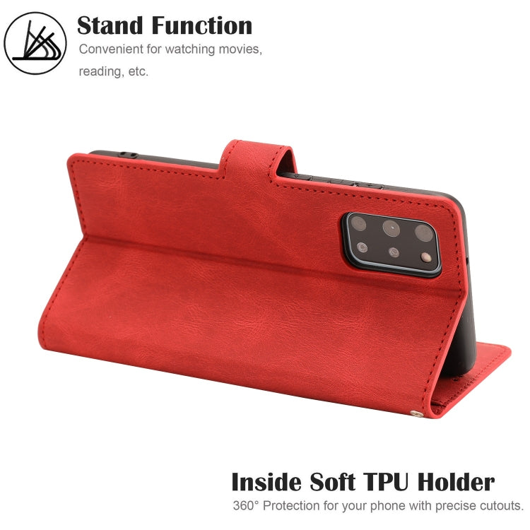 For Samsung Galaxy S20+ Fantasy Classic Skin-feel Calfskin Texture Magnetic Buckle Horizontal Flip PU Leather Case with Holder & Card Slot & Wallet