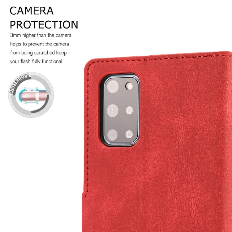 For Samsung Galaxy S20+ Fantasy Classic Skin-feel Calfskin Texture Magnetic Buckle Horizontal Flip PU Leather Case with Holder & Card Slot & Wallet