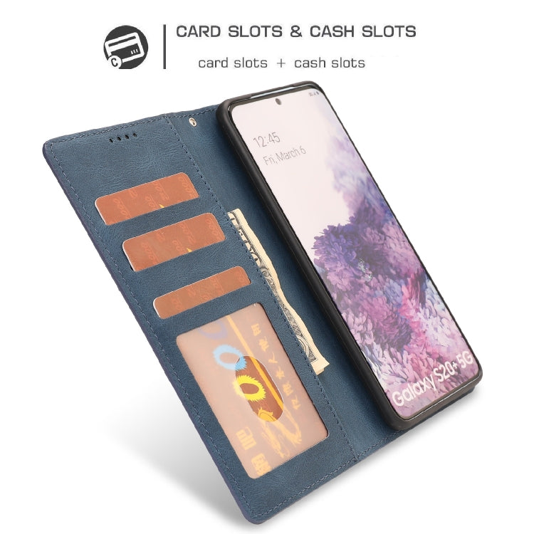 For Samsung Galaxy S20+ Fantasy Classic Skin-feel Calfskin Texture Magnetic Buckle Horizontal Flip PU Leather Case with Holder & Card Slot & Wallet