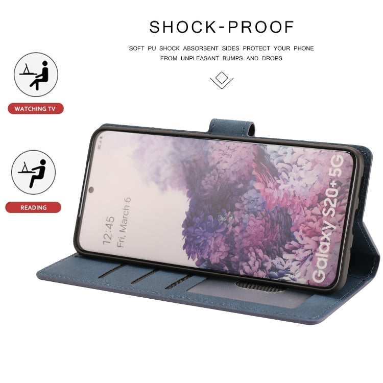 For Samsung Galaxy S20+ Fantasy Classic Skin-feel Calfskin Texture Magnetic Buckle Horizontal Flip PU Leather Case with Holder & Card Slot & Wallet