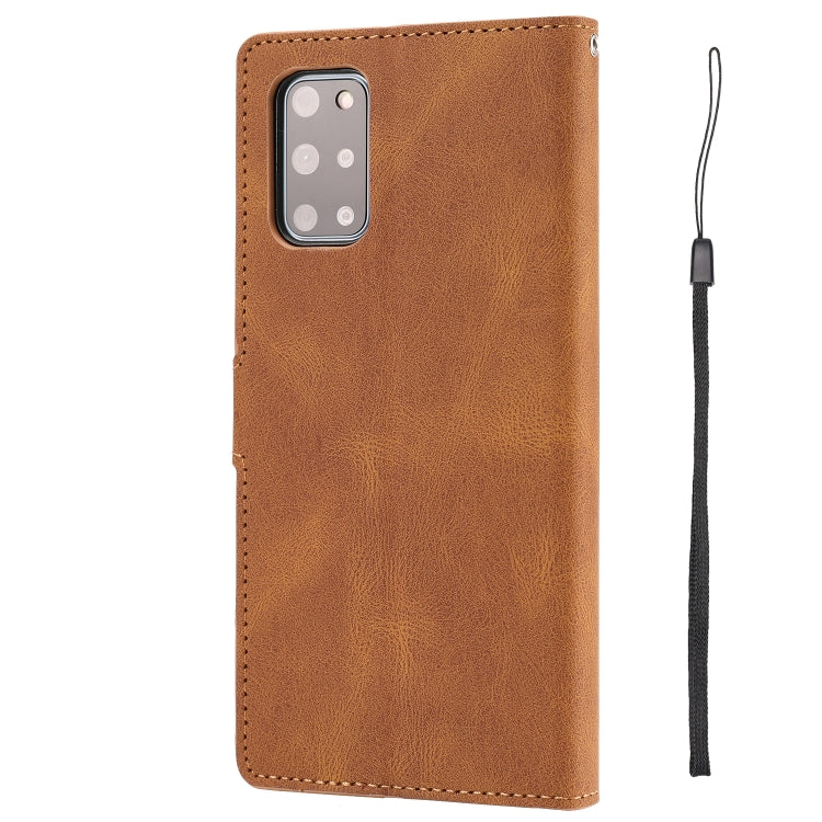 For Samsung Galaxy S20+ Fantasy Classic Skin-feel Calfskin Texture Magnetic Buckle Horizontal Flip PU Leather Case with Holder & Card Slot & Wallet