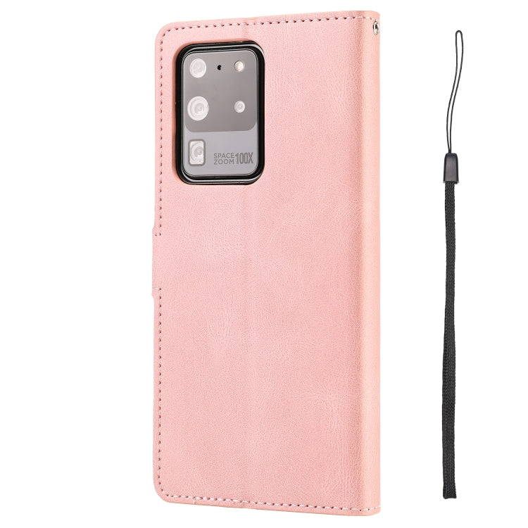 For Samsung Galaxy S20 Ultra Fantasy Classic Skin-feel Calfskin Texture Magnetic Buckle Horizontal Flip PU Leather Case with Holder & Card Slot & Wallet