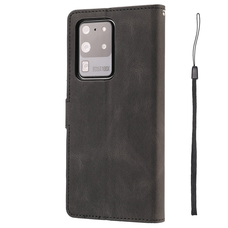 For Samsung Galaxy S20 Ultra Fantasy Classic Skin-feel Calfskin Texture Magnetic Buckle Horizontal Flip PU Leather Case with Holder & Card Slot & Wallet