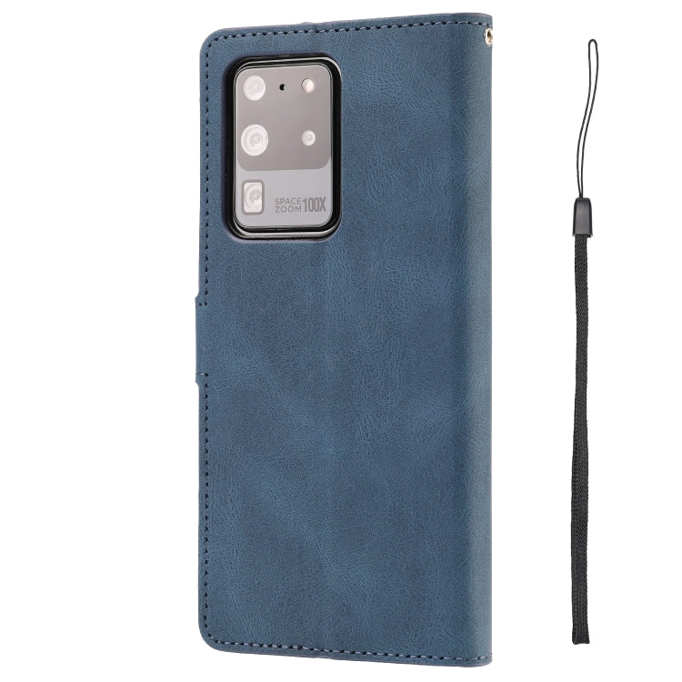 For Samsung Galaxy S20 Ultra Fantasy Classic Skin-feel Calfskin Texture Magnetic Buckle Horizontal Flip PU Leather Case with Holder & Card Slot & Wallet