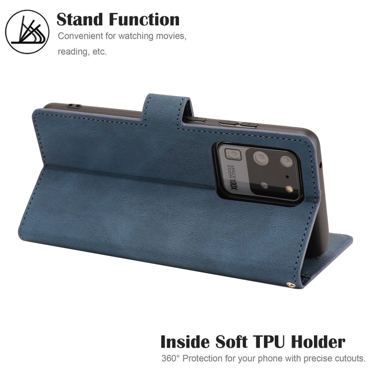 For Samsung Galaxy S20 Ultra Fantasy Classic Skin-feel Calfskin Texture Magnetic Buckle Horizontal Flip PU Leather Case with Holder & Card Slot & Wallet