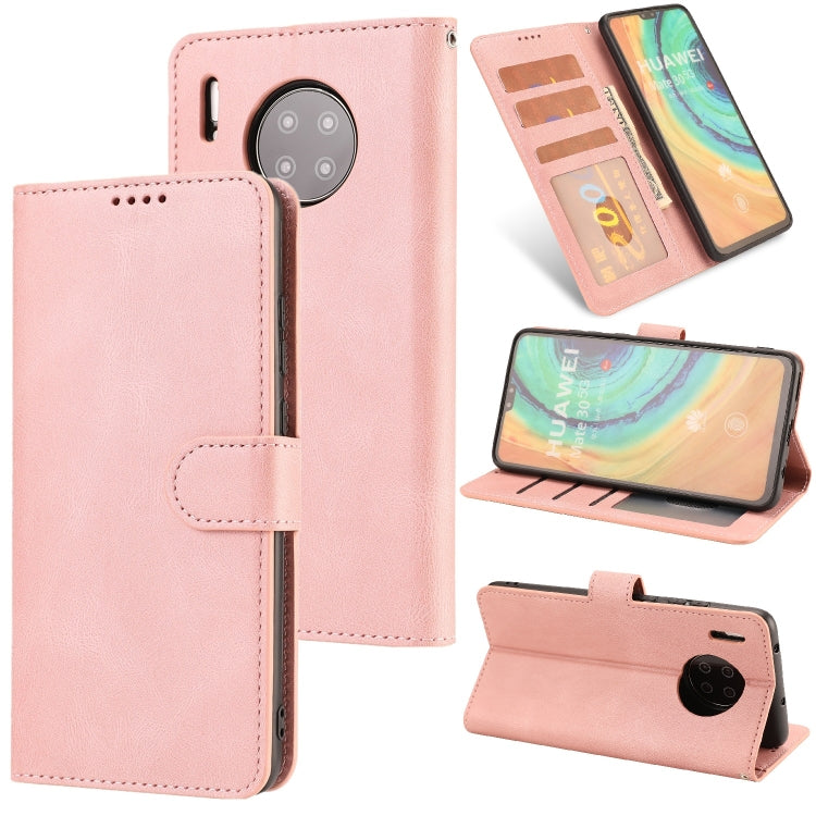 For Huawei Mate 30 Fantasy Classic Skin-feel Calfskin Texture Magnetic Buckle Horizontal Flip PU Leather Case with Holder & Card Slot & Wallet