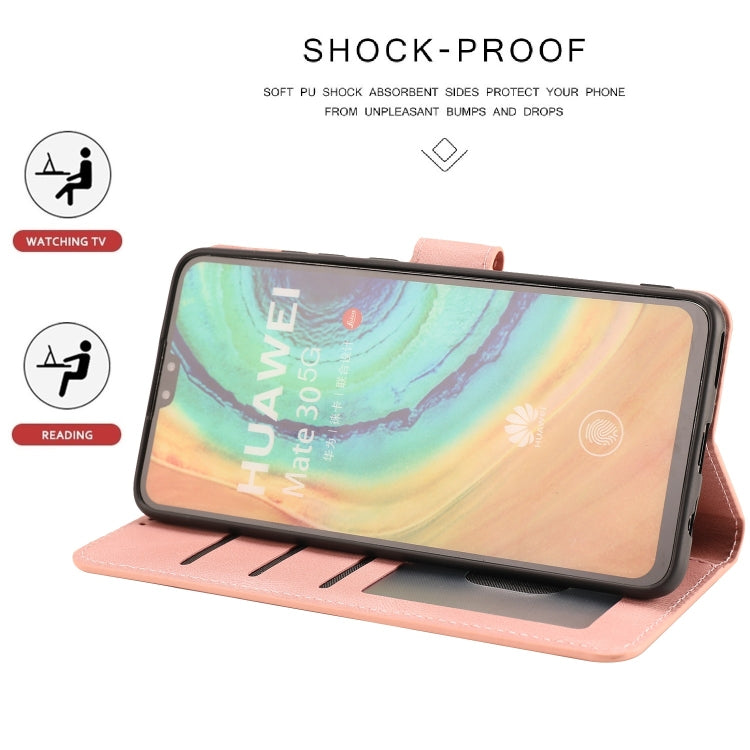 For Huawei Mate 30 Fantasy Classic Skin-feel Calfskin Texture Magnetic Buckle Horizontal Flip PU Leather Case with Holder & Card Slot & Wallet