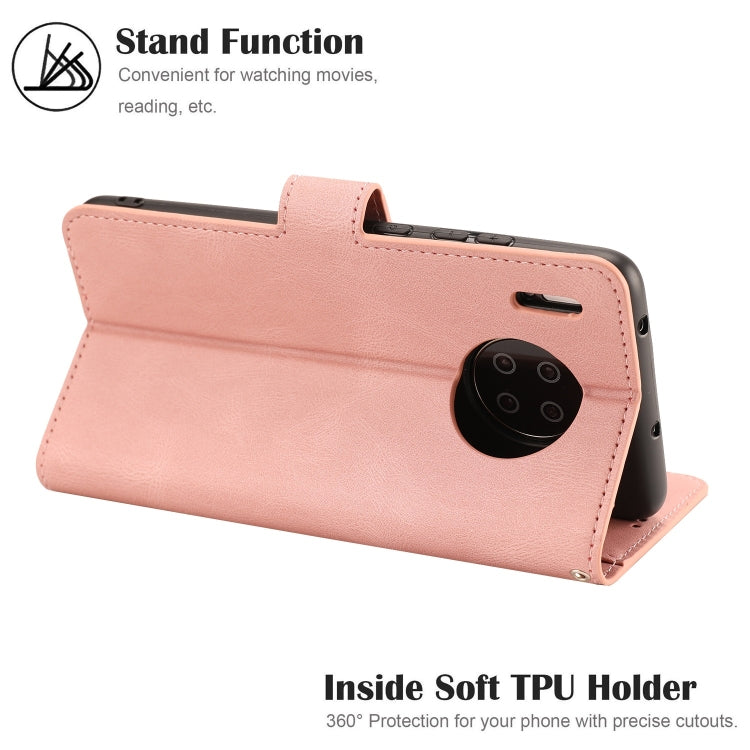 For Huawei Mate 30 Fantasy Classic Skin-feel Calfskin Texture Magnetic Buckle Horizontal Flip PU Leather Case with Holder & Card Slot & Wallet