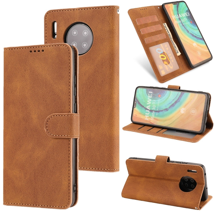 For Huawei Mate 30 Fantasy Classic Skin-feel Calfskin Texture Magnetic Buckle Horizontal Flip PU Leather Case with Holder & Card Slot & Wallet