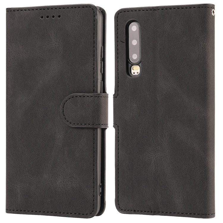 For Huawei P30 Fantasy Classic Skin-feel Calfskin Texture Magnetic Buckle Horizontal Flip PU Leather Case with Holder & Card Slot & Wallet