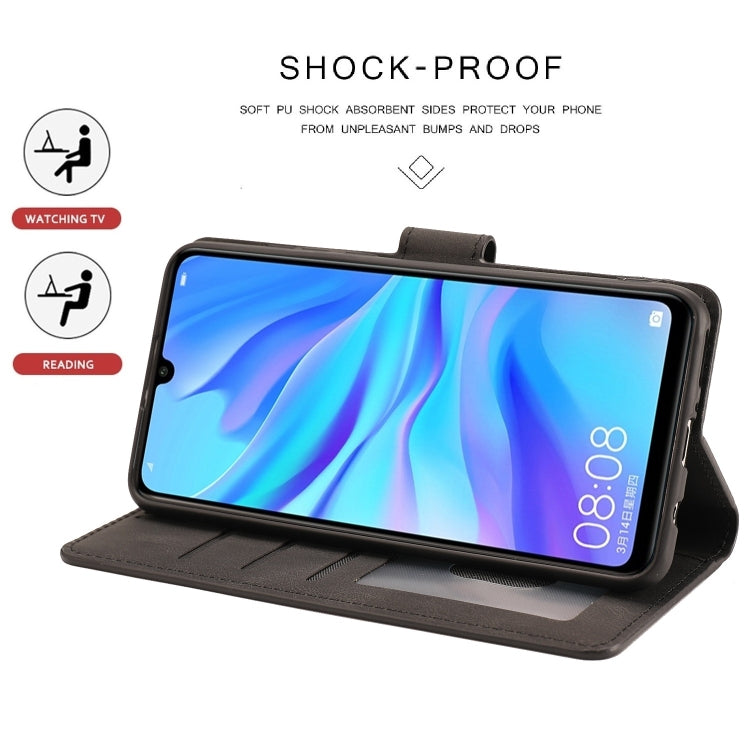 For Huawei P30 Lite / nova 4e Fantasy Classic Skin-feel Calfskin Texture Magnetic Buckle Horizontal Flip PU Leather Case with Holder & Card Slot & Wallet