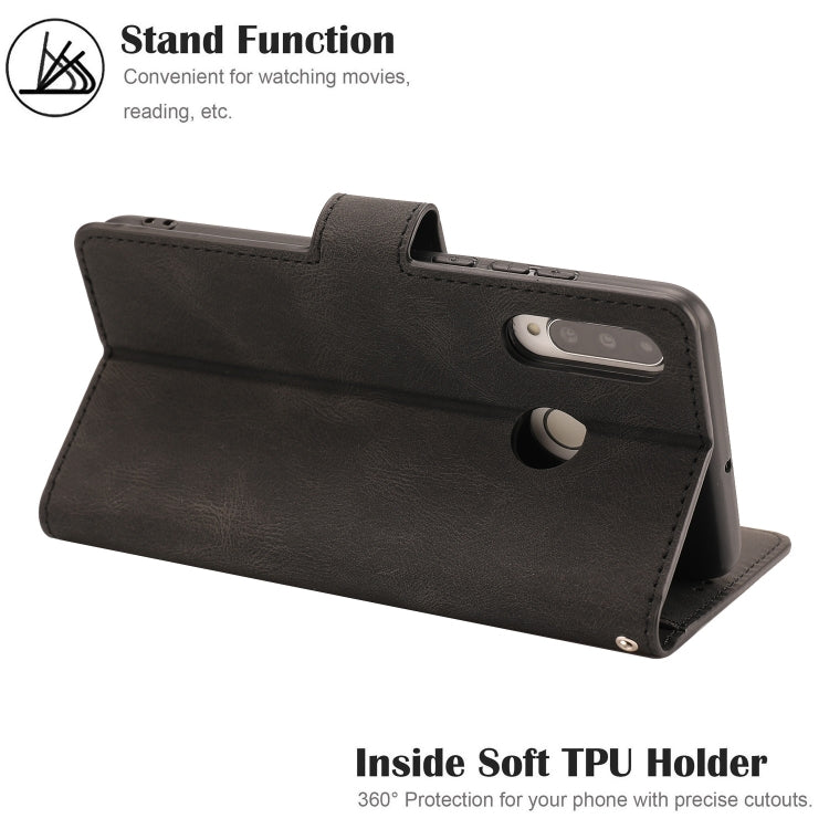 For Huawei P30 Lite / nova 4e Fantasy Classic Skin-feel Calfskin Texture Magnetic Buckle Horizontal Flip PU Leather Case with Holder & Card Slot & Wallet