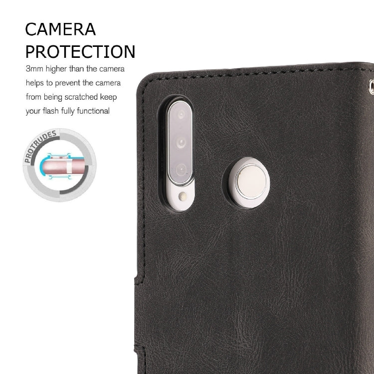 For Huawei P30 Lite / nova 4e Fantasy Classic Skin-feel Calfskin Texture Magnetic Buckle Horizontal Flip PU Leather Case with Holder & Card Slot & Wallet