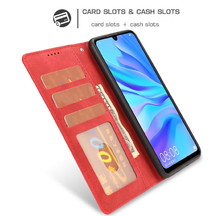 For Huawei P30 Lite / nova 4e Fantasy Classic Skin-feel Calfskin Texture Magnetic Buckle Horizontal Flip PU Leather Case with Holder & Card Slot & Wallet