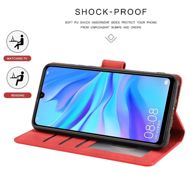 For Huawei P30 Lite / nova 4e Fantasy Classic Skin-feel Calfskin Texture Magnetic Buckle Horizontal Flip PU Leather Case with Holder & Card Slot & Wallet