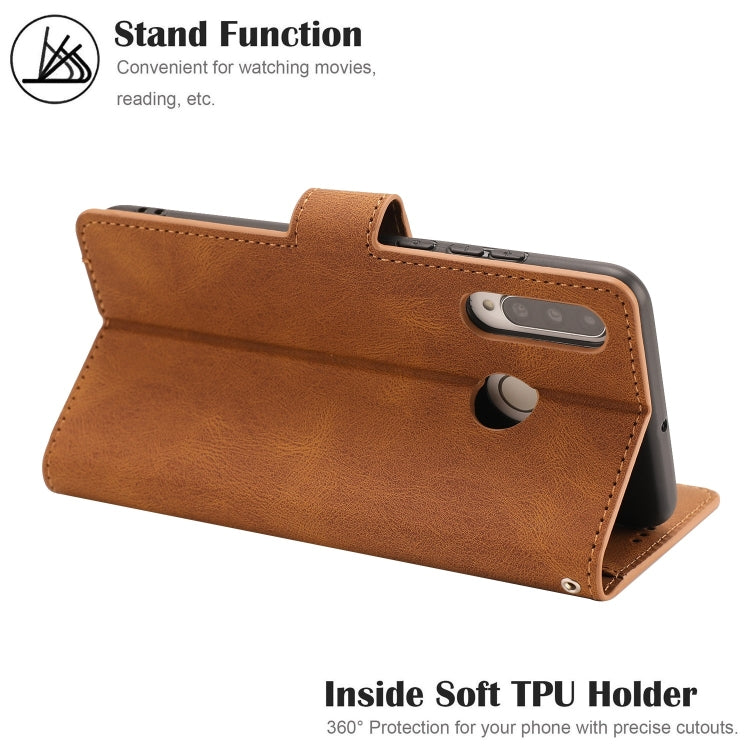 For Huawei P30 Lite / nova 4e Fantasy Classic Skin-feel Calfskin Texture Magnetic Buckle Horizontal Flip PU Leather Case with Holder & Card Slot & Wallet