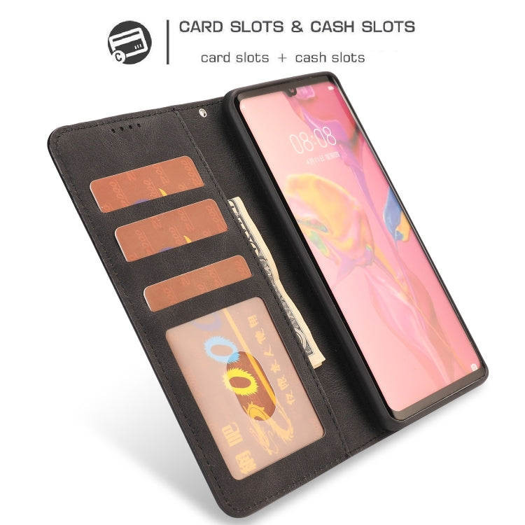 For Huawei P30 Pro Fantasy Classic Skin-feel Calfskin Texture Magnetic Buckle Horizontal Flip PU Leather Case with Holder & Card Slot & Wallet