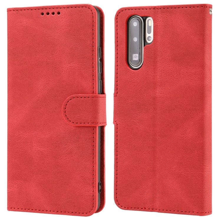 For Huawei P30 Pro Fantasy Classic Skin-feel Calfskin Texture Magnetic Buckle Horizontal Flip PU Leather Case with Holder & Card Slot & Wallet