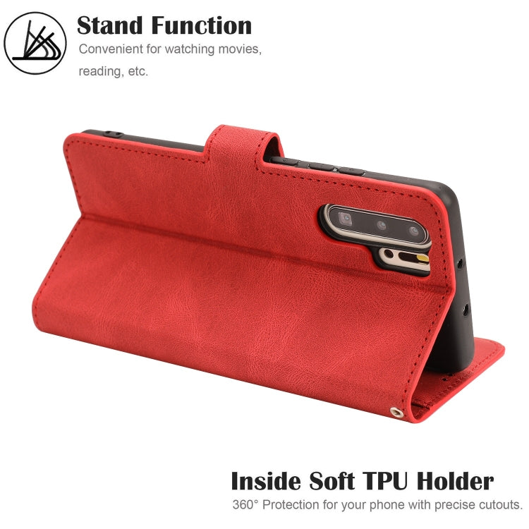 For Huawei P30 Pro Fantasy Classic Skin-feel Calfskin Texture Magnetic Buckle Horizontal Flip PU Leather Case with Holder & Card Slot & Wallet