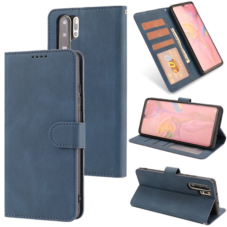 For Huawei P30 Pro Fantasy Classic Skin-feel Calfskin Texture Magnetic Buckle Horizontal Flip PU Leather Case with Holder & Card Slot & Wallet