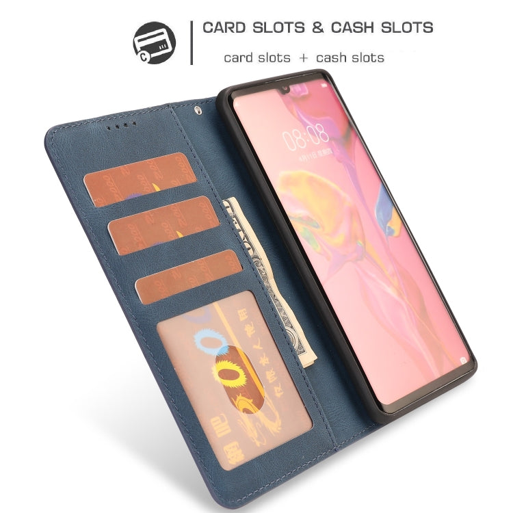 For Huawei P30 Pro Fantasy Classic Skin-feel Calfskin Texture Magnetic Buckle Horizontal Flip PU Leather Case with Holder & Card Slot & Wallet