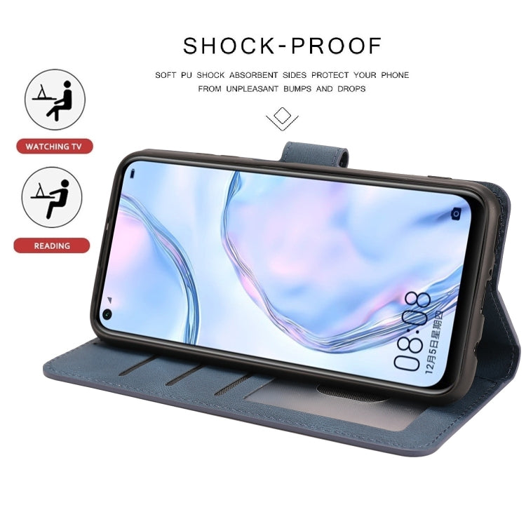 For Huawei P40 Lite / nova 6 SE Fantasy Classic Skin-feel Calfskin Texture Magnetic Buckle Horizontal Flip PU Leather Case with Holder & Card Slot & Wallet