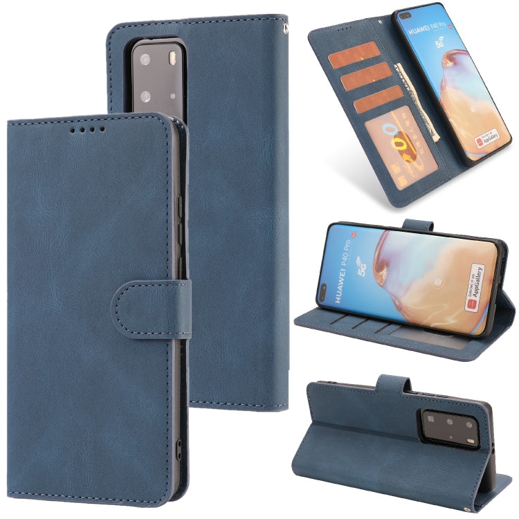 For Huawei P40 Pro Fantasy Classic Skin-feel Calfskin Texture Magnetic Buckle Horizontal Flip PU Leather Case with Holder & Card Slot & Wallet