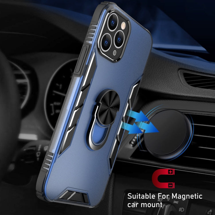 For iPhone 11 Pro Magnetic Frosted PC + Matte TPU Shockproof Casewith Ring Holder