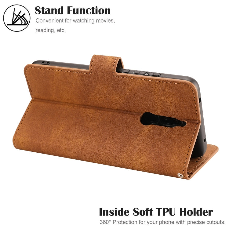 For Xiaomi Redmi 8 Fantasy Classic Skin-feel Calfskin Texture Magnetic Buckle Horizontal Flip PU Leather Case with Holder & Card Slot & Wallet