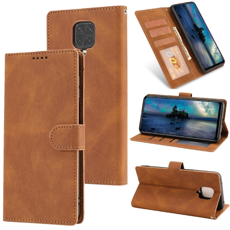 For Xiaomi Redmi Note 9 Pro Fantasy Classic Skin-feel Calfskin Texture Magnetic Buckle Horizontal Flip PU Leather Case with Holder & Card Slot & Wallet