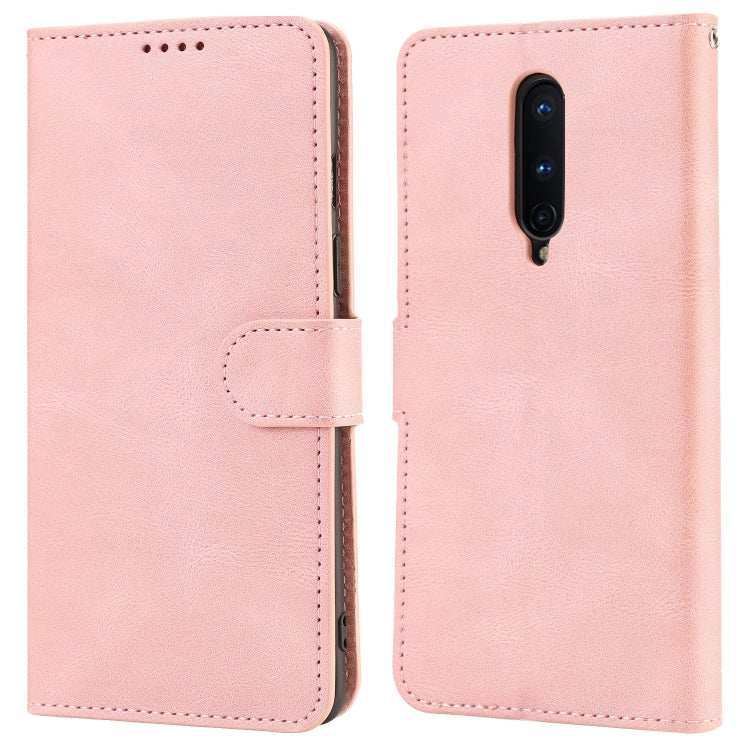 For OnePlus 8 Fantasy Classic Skin-feel Calfskin Texture Magnetic Buckle Horizontal Flip PU Leather Case with Holder & Card Slot & Wallet