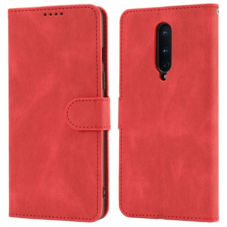 For OnePlus 8 Fantasy Classic Skin-feel Calfskin Texture Magnetic Buckle Horizontal Flip PU Leather Case with Holder & Card Slot & Wallet