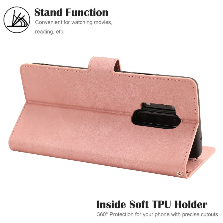 For OnePlus 8 Pro Fantasy Classic Skin-feel Calfskin Texture Magnetic Buckle Horizontal Flip PU Leather Case with Holder & Card Slot & Wallet