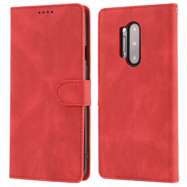 For OnePlus 8 Pro Fantasy Classic Skin-feel Calfskin Texture Magnetic Buckle Horizontal Flip PU Leather Case with Holder & Card Slot & Wallet