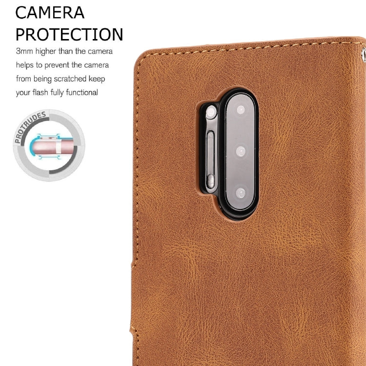 For OnePlus 8 Pro Fantasy Classic Skin-feel Calfskin Texture Magnetic Buckle Horizontal Flip PU Leather Case with Holder & Card Slot & Wallet