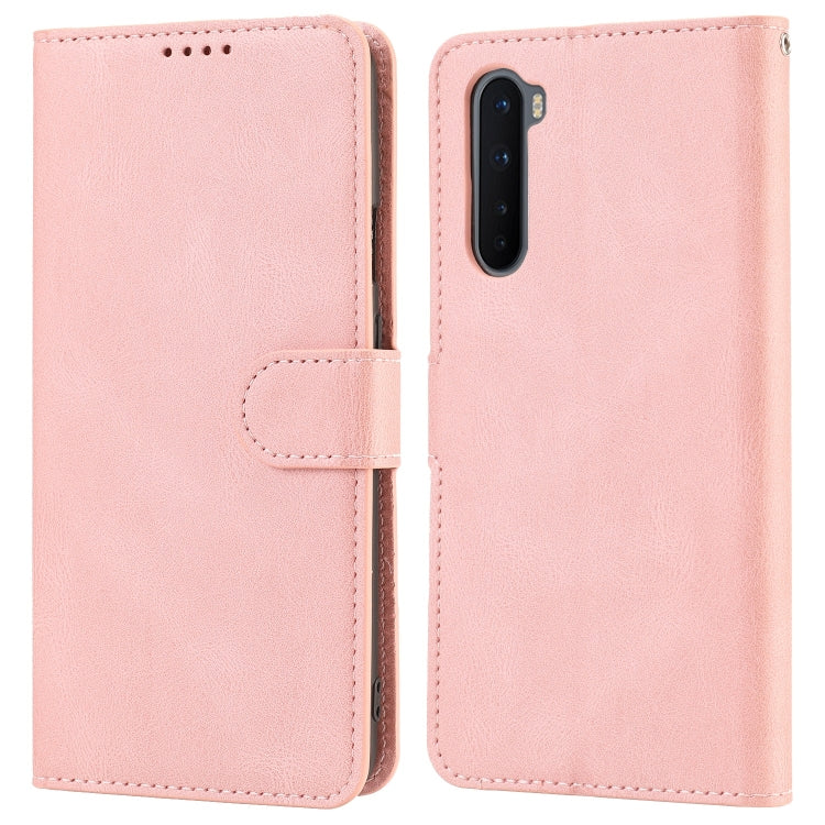 For OnePlus Nord Fantasy Classic Skin-feel Calfskin Texture Magnetic Buckle Horizontal Flip PU Leather Case with Holder & Card Slot & Wallet