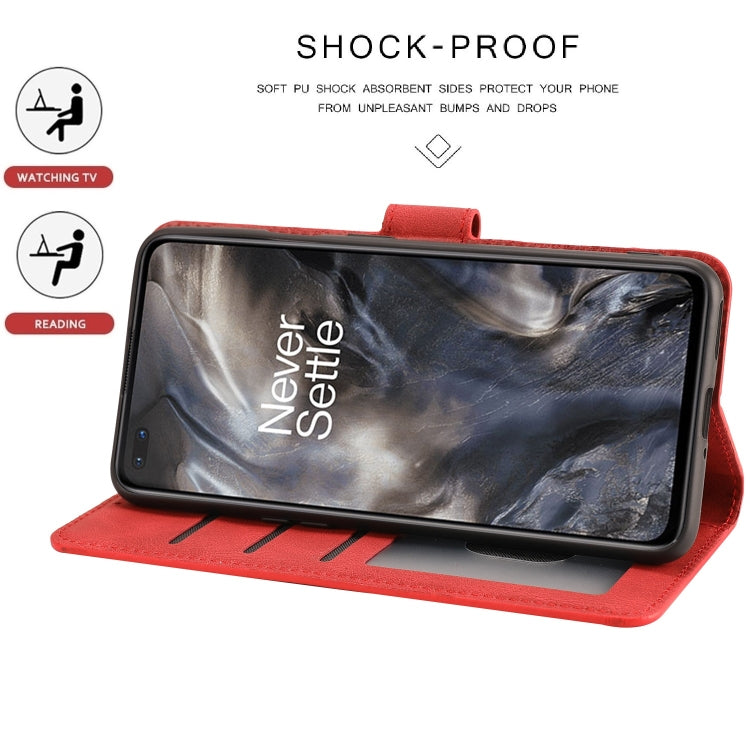 For OnePlus Nord Fantasy Classic Skin-feel Calfskin Texture Magnetic Buckle Horizontal Flip PU Leather Case with Holder & Card Slot & Wallet