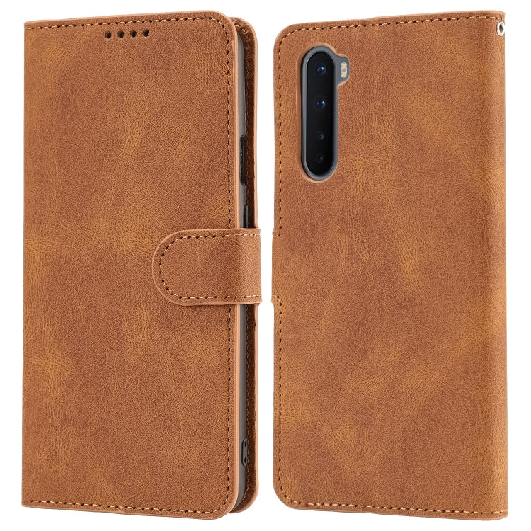 For OnePlus Nord Fantasy Classic Skin-feel Calfskin Texture Magnetic Buckle Horizontal Flip PU Leather Case with Holder & Card Slot & Wallet