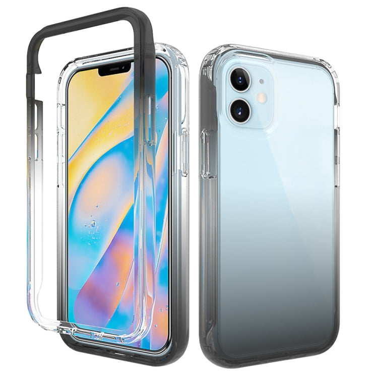 For iPhone 12 mini Shockproof  High Transparency Two-color Gradual Change PC+TPU Candy Colors Protective Case