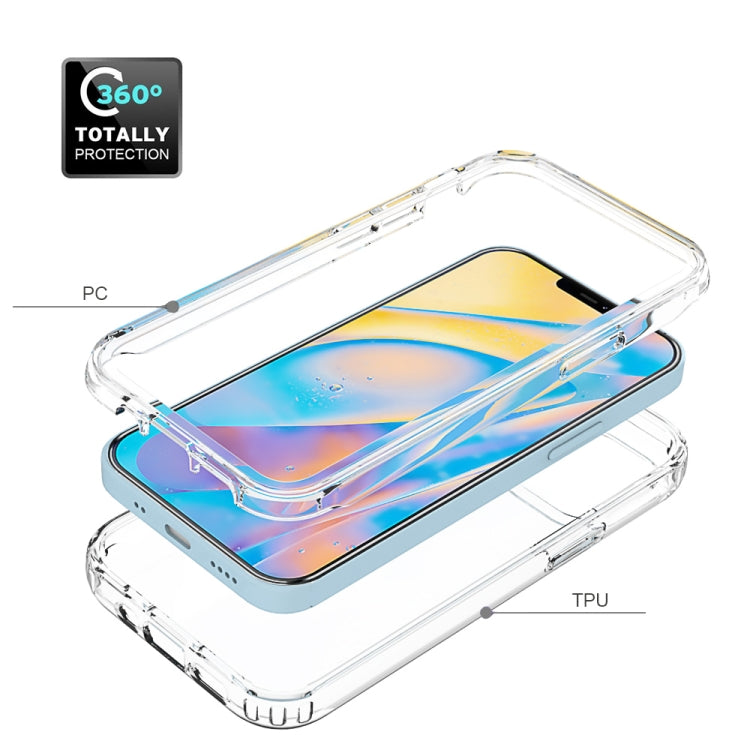 For iPhone 12 mini Shockproof  High Transparency Two-color Gradual Change PC+TPU Candy Colors Protective Case