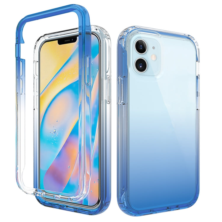 For iPhone 12 mini Shockproof  High Transparency Two-color Gradual Change PC+TPU Candy Colors Protective Case