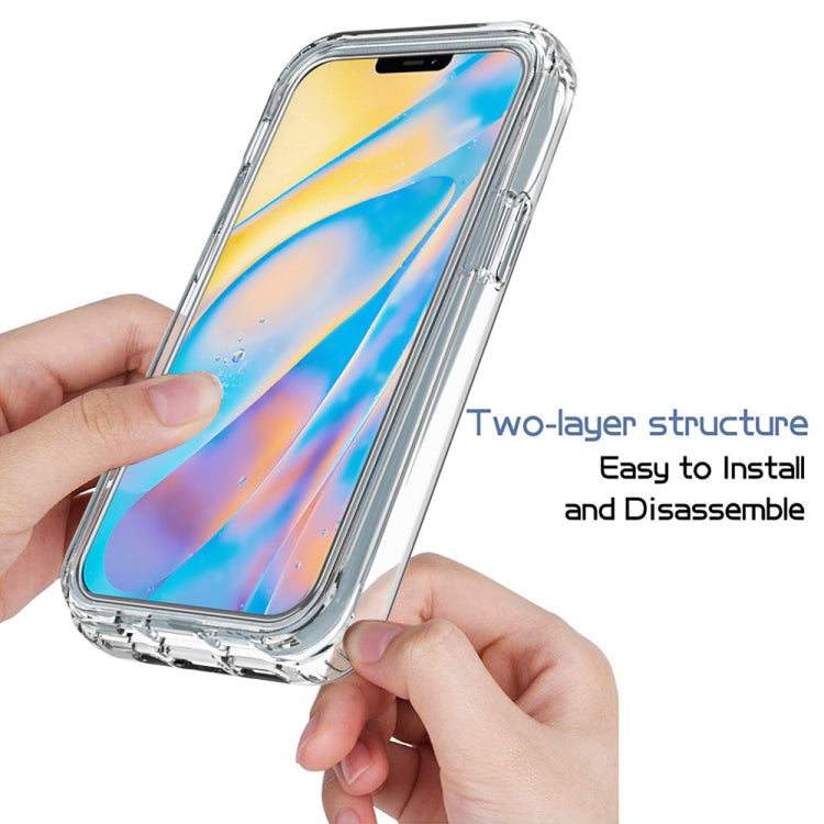 For iPhone 12 mini Shockproof  High Transparency Two-color Gradual Change PC+TPU Candy Colors Protective Case