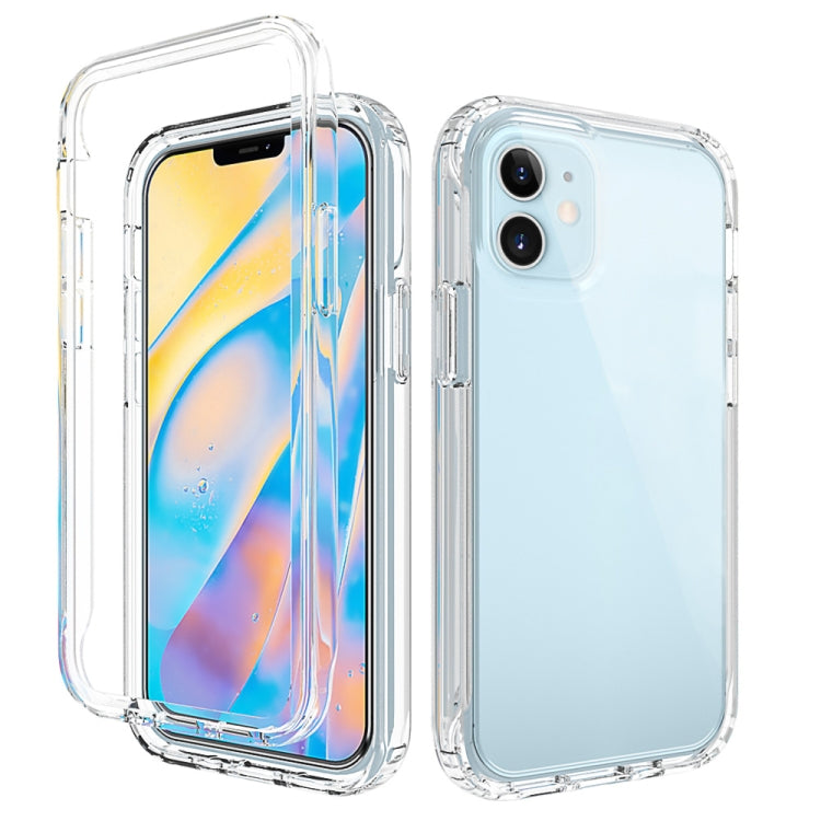 For iPhone 12 mini Shockproof  High Transparency Two-color Gradual Change PC+TPU Candy Colors Protective Case