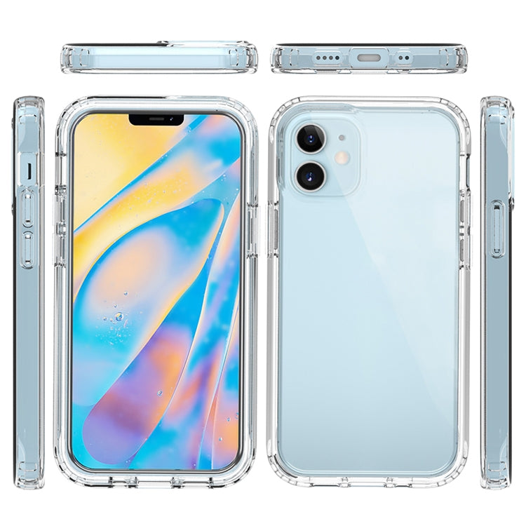 For iPhone 12 mini Shockproof  High Transparency Two-color Gradual Change PC+TPU Candy Colors Protective Case