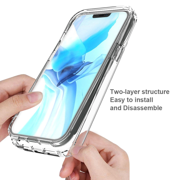 For iPhone 12 Pro Max Shockproof  High Transparency Two-color Gradual Change PC+TPU Candy Colors Protective Case