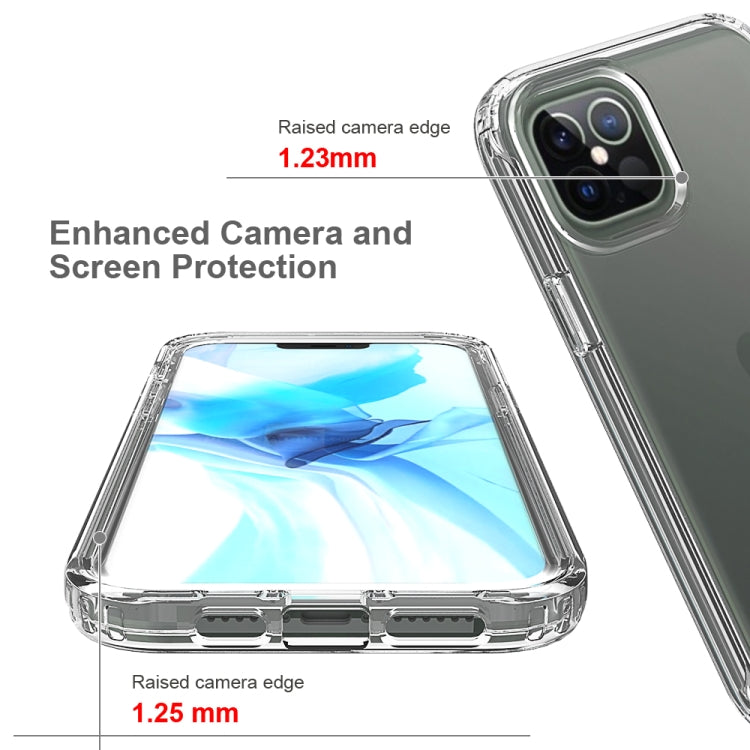 For iPhone 12 Pro Max Shockproof  High Transparency Two-color Gradual Change PC+TPU Candy Colors Protective Case