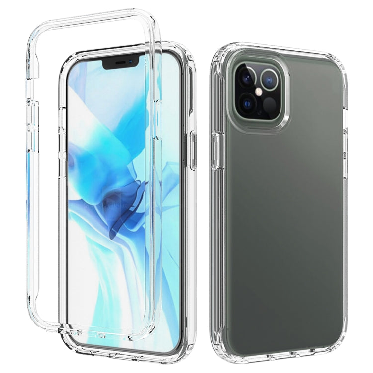 For iPhone 12 Pro Max Shockproof  High Transparency Two-color Gradual Change PC+TPU Candy Colors Protective Case