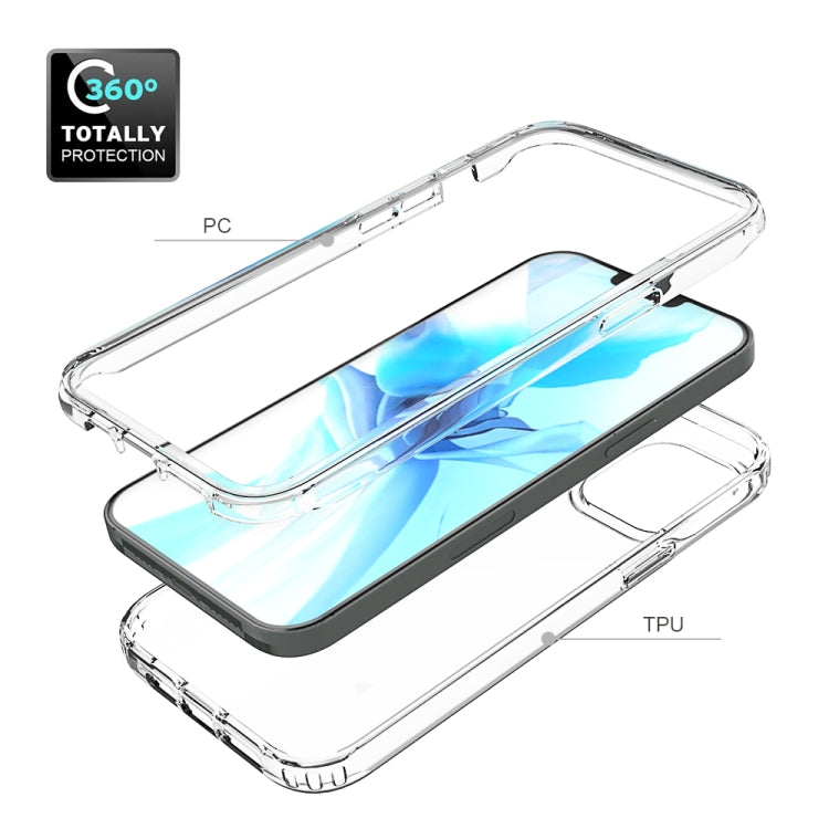 For iPhone 12 Pro Max Shockproof  High Transparency Two-color Gradual Change PC+TPU Candy Colors Protective Case