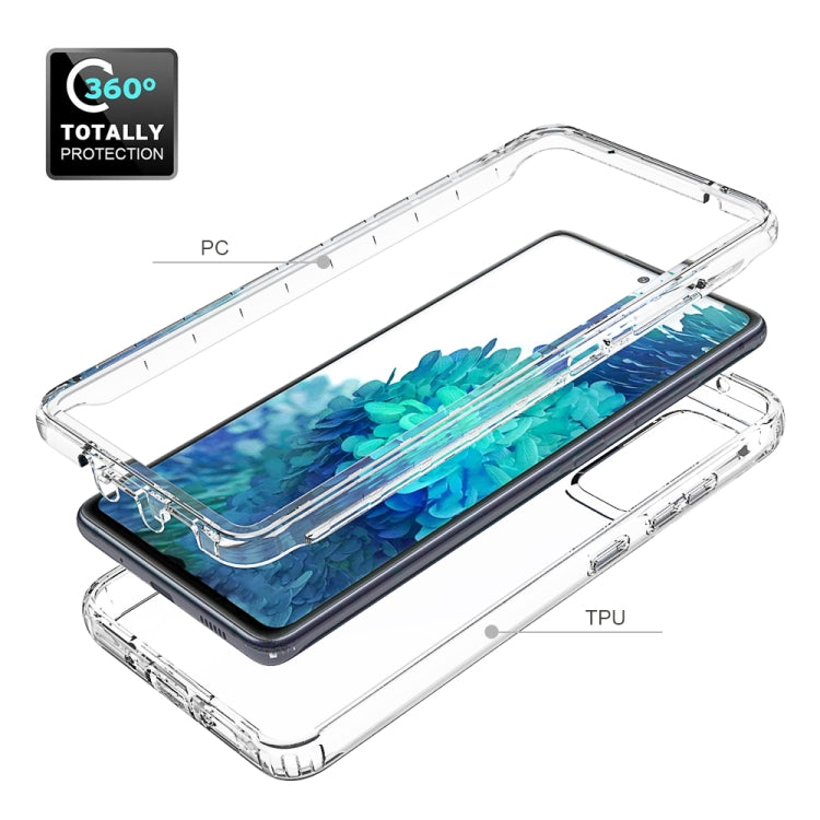 For Samsung Galaxy S20 FE Shockproof  High Transparency Two-color Gradual Change PC+TPU Candy Colors Protective Case