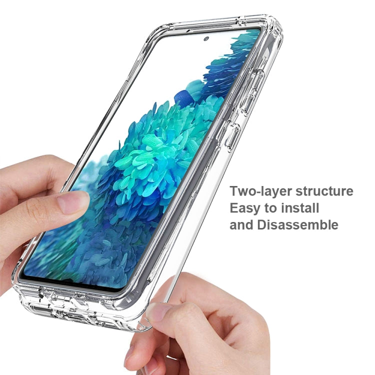 For Samsung Galaxy S20 FE Shockproof  High Transparency Two-color Gradual Change PC+TPU Candy Colors Protective Case